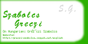 szabolcs greczi business card